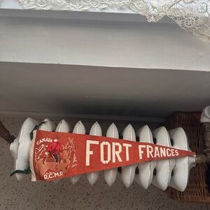 Vintage Fort Frances Souvenir Pennant